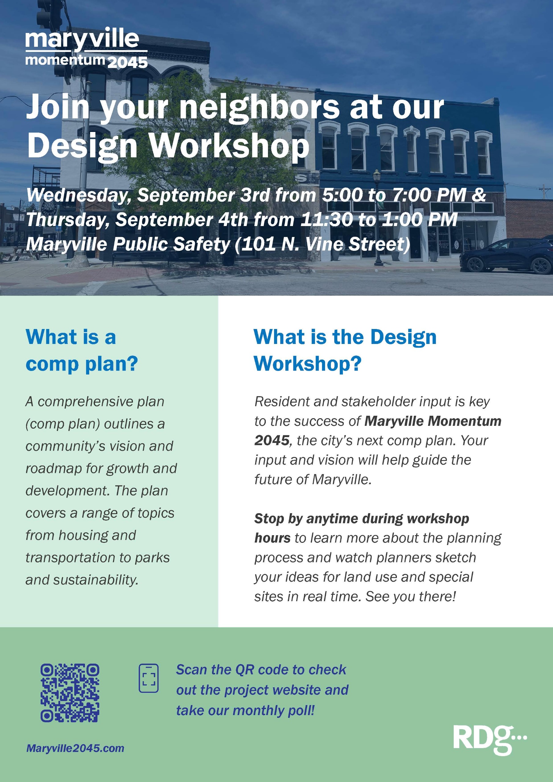 September Design Workshop Flyer